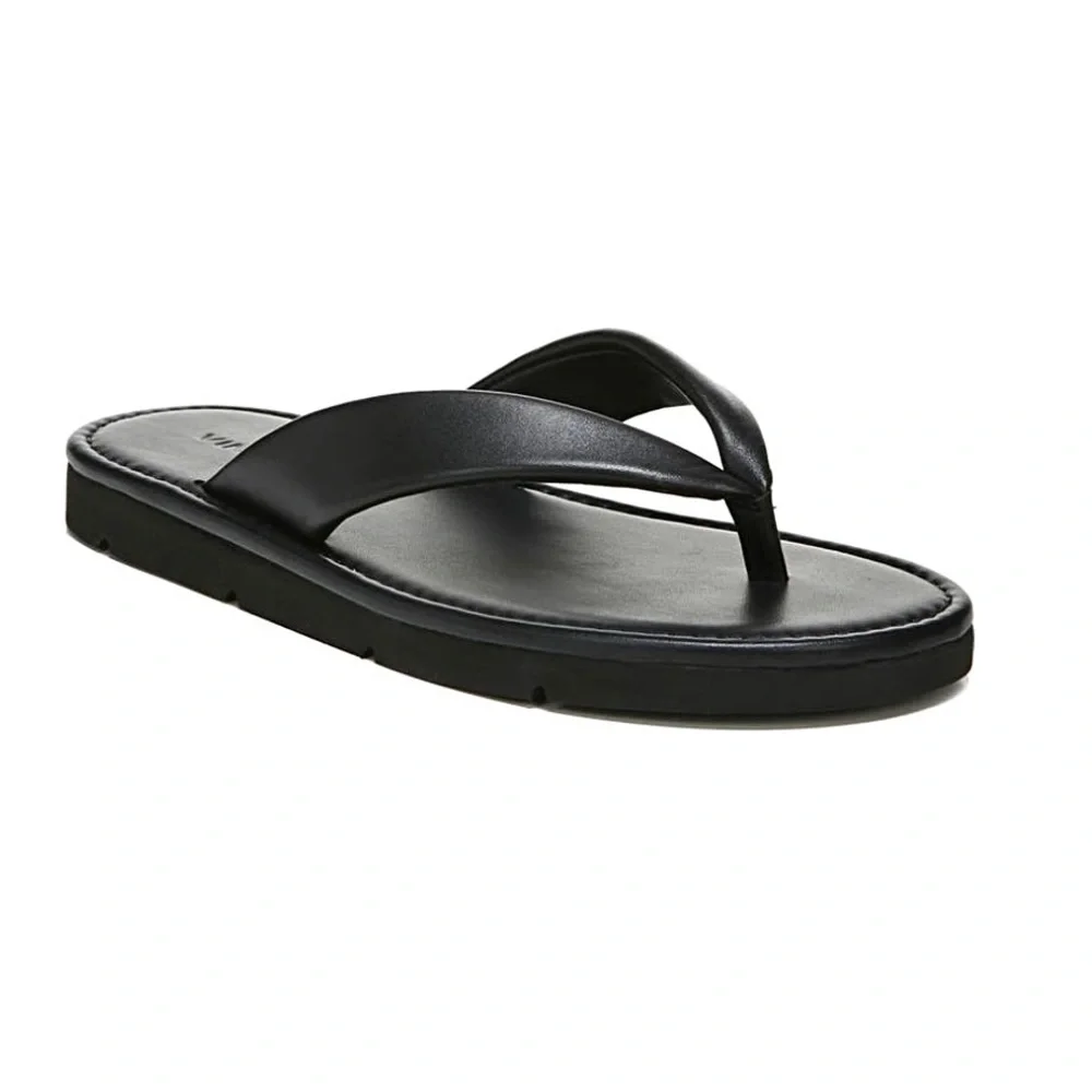 Vince Leather Flip Flop Sandal - Picture 12 of 14